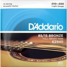 Encordoamento Para Violão 12c D Addario Ez940 Aço .010 [f002]