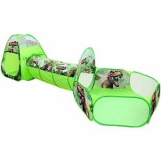 Barraca Com Piscina De Bolinhas E Tunel 3 Em 1 Dinossauro - DM Toys