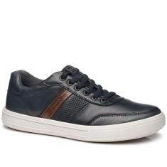 Tênis Casual Pegada Masculino em Couro Blue 111502-04-Masculino
