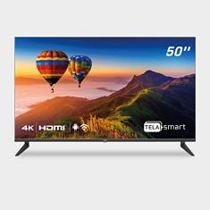 HQ Smart TV LED 50" HQSTV50NY Ultra HD 4K Netflix Youtube 3 HDMI 2 USB Wi-Fi