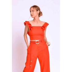 Calça Pantalona Linho