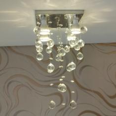 Lustre De Cristal Legítimos K9 Para Sala Com 50cm De Altura