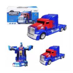 Caminhão Transformers Optmus Prime Vira Robo Bate E Volta - M.Future