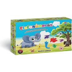 Quebra-Cabeca Madeira Elefanumeros 25Pcs - AQUARELA BRINQUEDOS