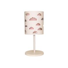 Abajur infantil nuvens duplo rosa -base br 20x41 - TOM LUZ