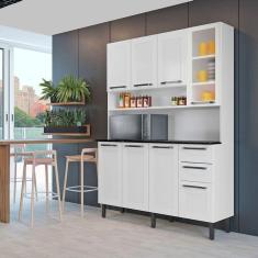 Armário de Cozinha Compacta Itatiaia 8 Portas 2 Gavetas Branco
