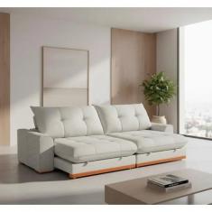 Sofá Argo Veludo 210 cm B25cm Meu Sofá Online, B026 VELUDO PRATA