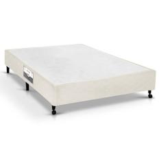 Cama Box Base Casal Poli Tecido Clean (138x188x23) - Castor