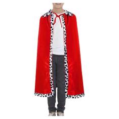 Capa de Rei Infantil Cosplay Masculino Fantasia Príncipe Encantado Traje Manto Imperador Realeza Aniversário Debutante