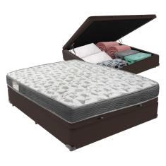 Conjunto Box com Baú Viúvo Marrom Ortobom ISO100 D33