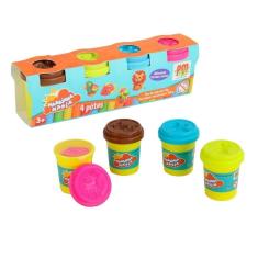 Kit 04 Potes Massinha Mania 50G Cada Forma Modelar Dm Toys