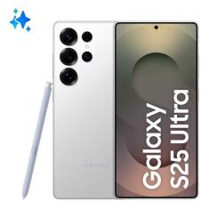 Smartphone Samsung Galaxy S25 Ultra 512GB 12GB RAM 5G Titânio Prata Tela 6,9 Polegadas Bateria 5000 mAh
