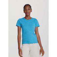 Blusa Básica Feminina Manga Curta - Bege G-Feminino