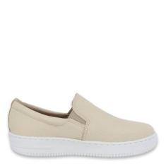 Tênis Feminino Slip On em Couro Creme Spinelli-Feminino