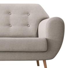 Sofá 3 Lugares Beegees Linho Cru - Mobly