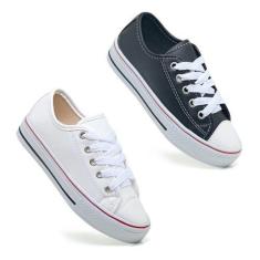 Kit 2 Pares Tenis Infantil All Ligth Star Casual Lançamento, 27 BR, Pr