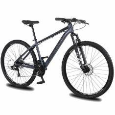 Bicicleta Aro 29 KRW Alumínio Shimano TZ 24 Velocidades Freio a Disco Suspensão Mountain Bike KR9-Unissex