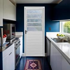 Porta de Aço Laminada Mista Horizontal 215x75cm Minas Sul Mgm Abertura