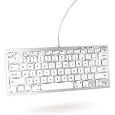 Teclado USB C Compacto - Compatível com Mac, ows e 