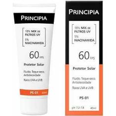 Protetor solar principia fps60 toque seco antioleosidade ps-01 40ml