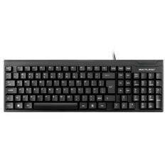 Teclado Slim TC193 Laser USB Preto - Multilaser, Preto