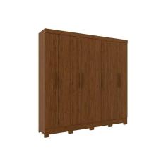 Guarda Roupa 8 Portas E 4 Gavetas B51 Castanho - Henn