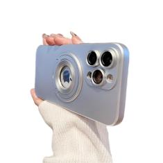 Suporte dobrável com suporte magnético fosco para iPhone 15 14 Pro Max 13 12 11 14 15 Pro Max Plus Capa protetora de câmera, prata, para iPhone 15 ProMax
