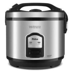 Panela de Arroz Elétrica PH10P com 10 Xicaras Philco, Preto e Prata, 1