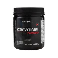 Creatina Mono-hidratada Black Skull Turbo em Pó 300g sem Sabor, 300g, 