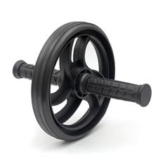 Roda Abdominal Preta Rolinho Para Exercício Lombar Cor:Preto;tamanho:G;Genero:Unissex