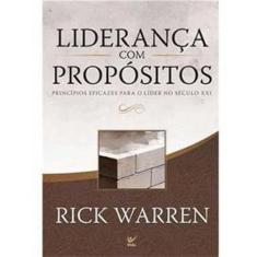 Liderança Com Propósitos Livro  Rick Warren
