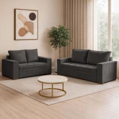Conjunto Sofá 2 e 3 Lugares Urban - Kasacomigo Estofados