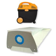 3 Sacos Refil Coletor de Papel Descartável Para Aspirador Wap Aero Clean Cartucho Bag Amarelo