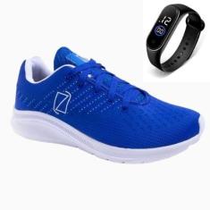 Tênis Masculino Esportivo Para Caminhada Academia Treino Dia a Dia + Relógio-Masculino