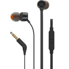 Fone de Ouvido Intra Auricular JBL T110, Preto - JBLT110BLK, Preto