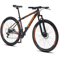 Bicicleta Alumínio Aro 29 KRW Shimano TZ 24 Vel Ltx KRW20, 21", Preto,