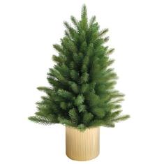 Árvore De Natal Luxo Verde Com Base De Metal 45Cm - 60Cm - 90Cm - ACQS