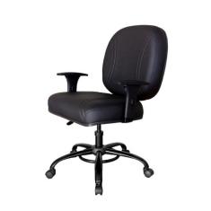 Cadeira para Escritório até 200kg Linha Fat Preto - Design Office Móve