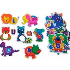 Brinquedos Educativos Jogo Alfabeto Divertido 52 Peças