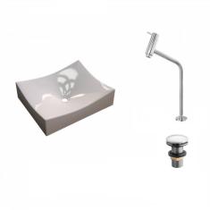 Kit Cuba Torneira Link 1062 Metal 1/4 Volta Compace Bege