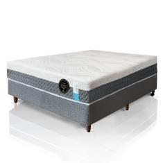 Colchão De Látex Cinza Solteiro King 96x203cm