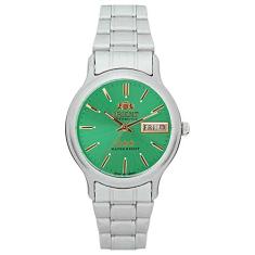 Relógio ORIENT Automático masculino aço verde 469WA1AF E1SX