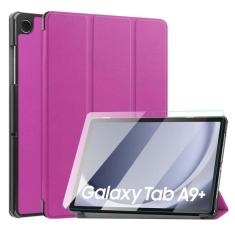 Capa Couro + Película Vidro Para Tablet Samsung A9+ 11 X210