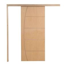 Porta De Correr P- Verniz Frisada Belissima 210x100