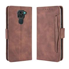 Capa com compartimento para cartão para XIAOMI Redmi 10X 4G, capa flip carteira com suporte de couro para XIAOMI Redmi 10X 4G, capa de telefone magnética retrô, capa de telefone carteira com
