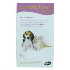 Revolution Zoetis para Cães Filhotes de até 2,5kg 1 unidade - 3 bisnag