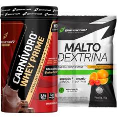 Carnívoro Whey Isolado Prime 900g + Maltodextrina 1kg Body Action - Bo