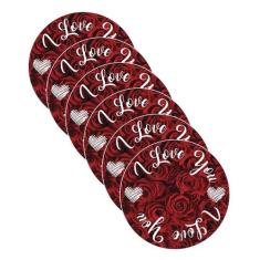Sousplat I Love You - NSW, 6 Peças, Sem base
