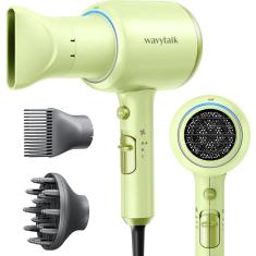 Secador de cabelo Wavytalk Professional 1875W Ionic com difusor verde