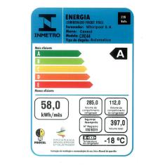 Refrigerador Inverse Frost Free Convencional 397L com Turbo Freezer Modelo CRE44AB Branco 220V